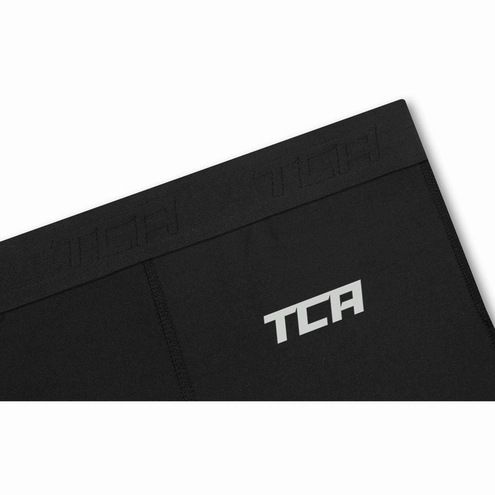 TCA Pro Performance Endurance Womens 3/4 Capri Running Tights - Black Thermal Regulation Technology Long Sleeves