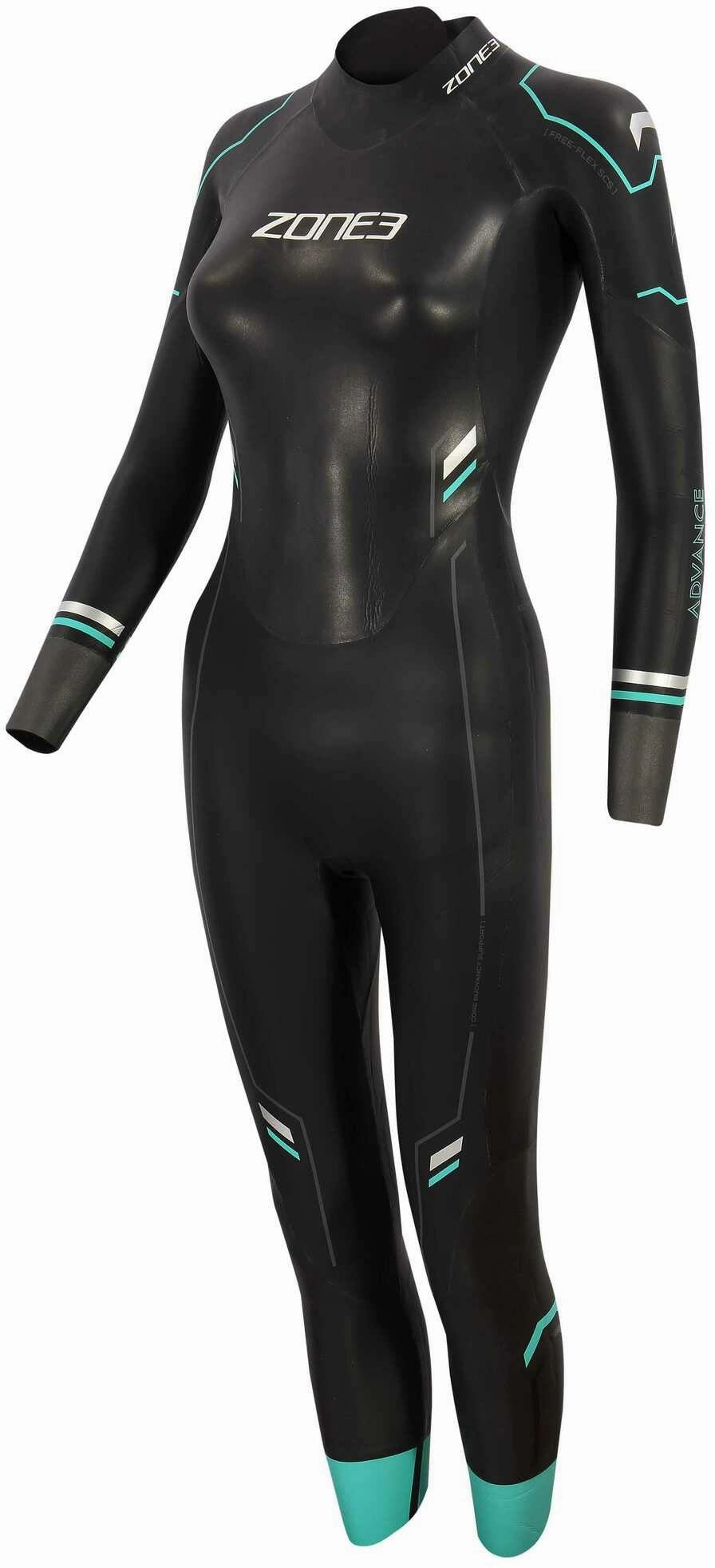 SmoothZipper Zone3 Advance Womens Wetsuit - Black