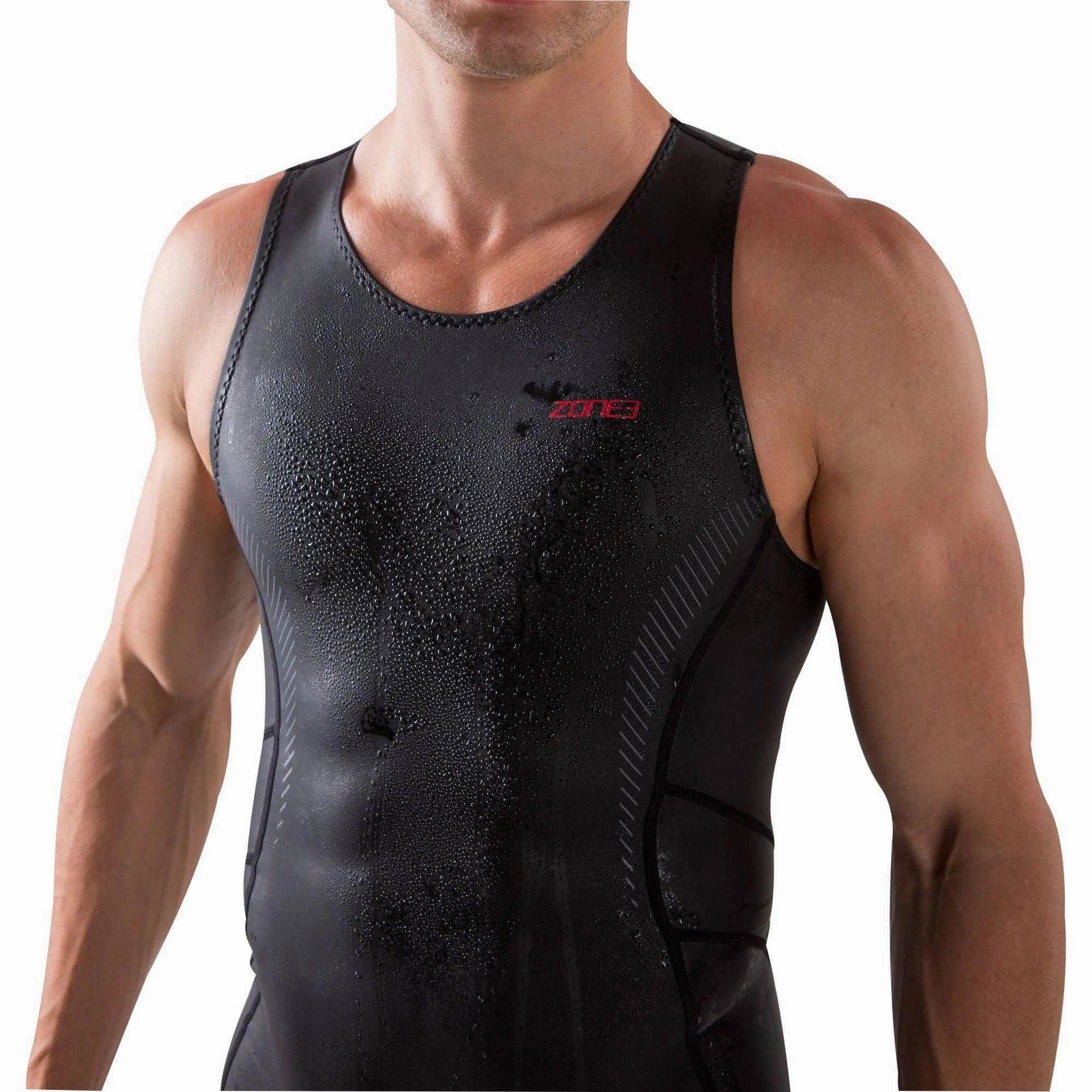 Zone3 Neoprene Kneeskin Mens Wetsuit - Black Ergonomic Pattern Sky Cool